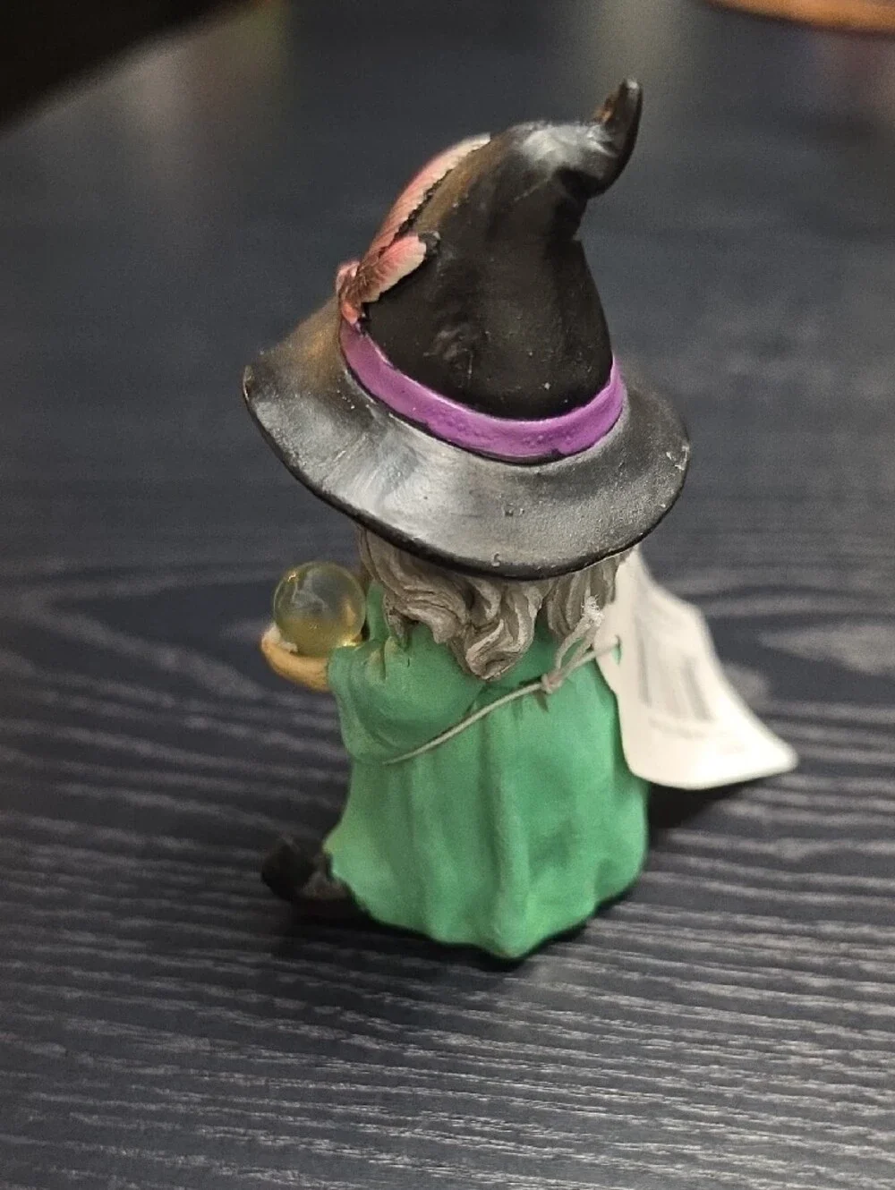 Transpac Witch w/ Crystal Ball figurine, Fairy Garden/Halloween Décor, NWT
